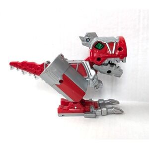 READ Power Rangers Dino Super Charge Morph-N-Pop T-Rex Zord Red